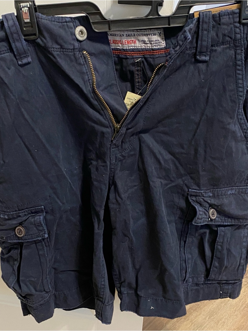 American Eagle Outfitters Dark Navy Cargo Shorts - Men's